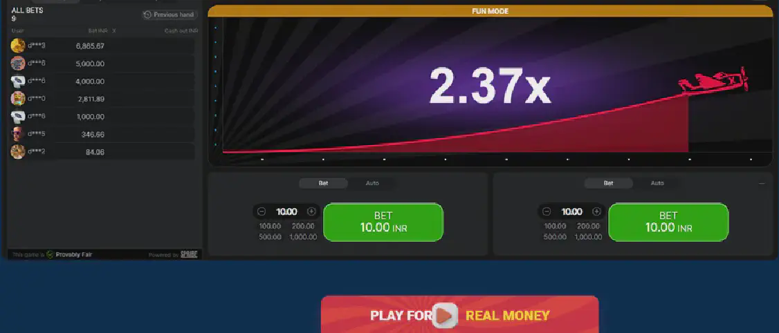 Aviator demo