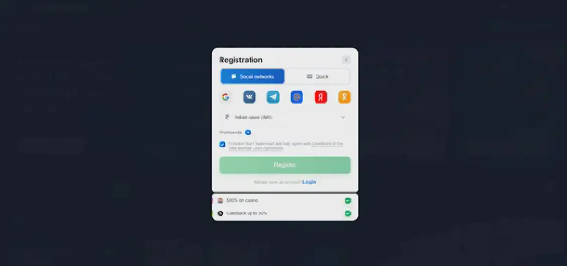 Aviator registration